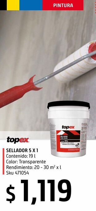 Sodimac Homecenter Sellador 5 x 1 topex 19l oferta