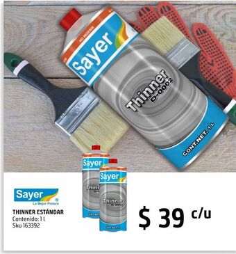 Sodimac Homecenter Thinner estándar 1 l oferta