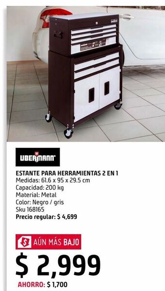 Sodimac Homecenter Estante metálico para herramientas 2 en 1 oferta