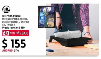 Sodimac Homecenter Kit rodillo y brocha domést 9" 5 pzas oferta