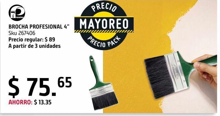 Sodimac Homecenter Brocha profesional 4" oferta