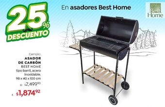Asador de carbón