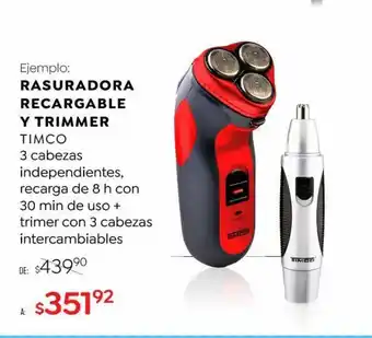 DelSol Rasurador recargable y trimmer timco oferta