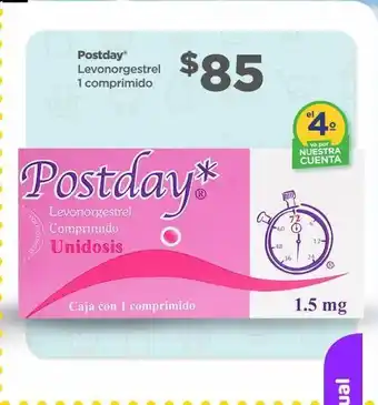 Bodega Aurrerá Postday 1 comprimido 1.5mg oferta