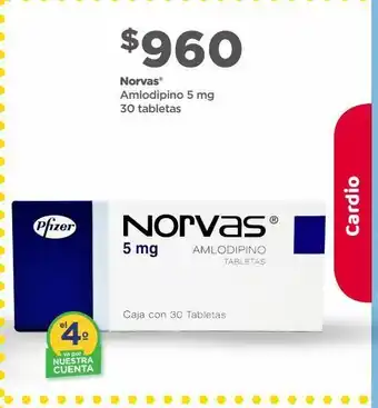 Norvas 5mg c/30 tabs