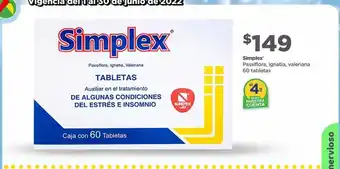 Bodega Aurrerá Simplex c/60 tabs oferta