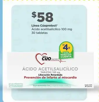 Bodega Aurrerá Ácido acetilsalicílico 100mg c/30tabs oferta
