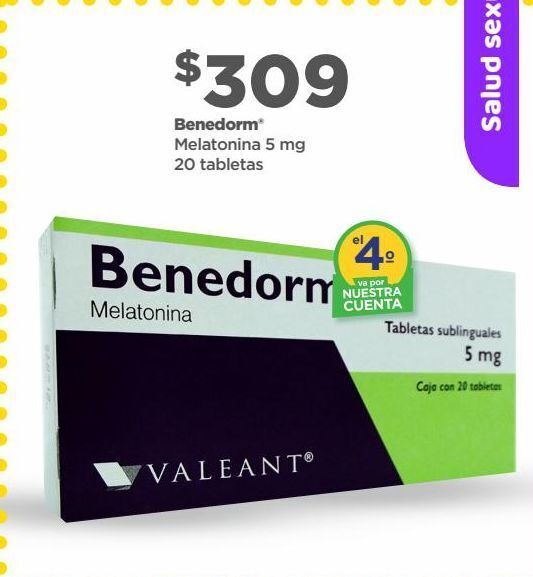 Bodega Aurrerá Benedorm 5mg c/20 tabs oferta