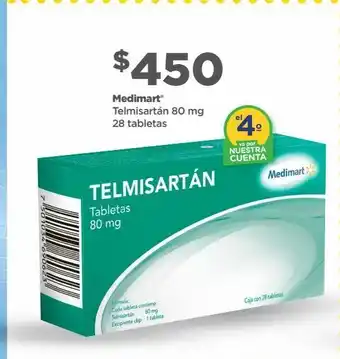 Telmisartán 80mg c/28 tabs