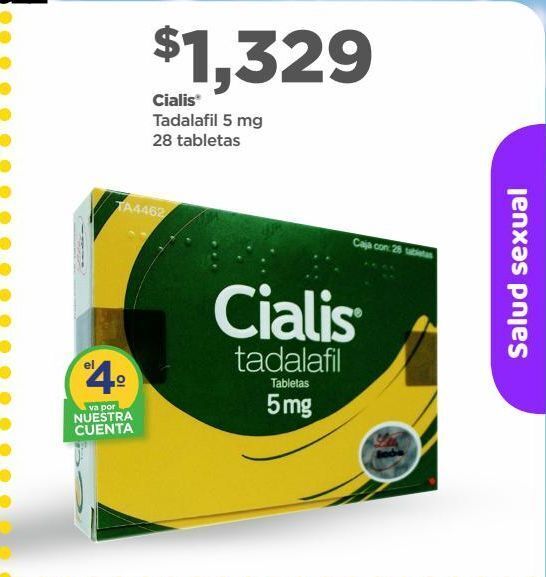 Bodega Aurrerá Cialis 5mg c/28 tabs oferta