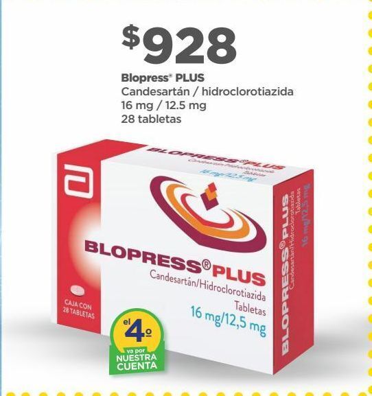 Bodega Aurrerá Blopress plus c/28 tabs oferta