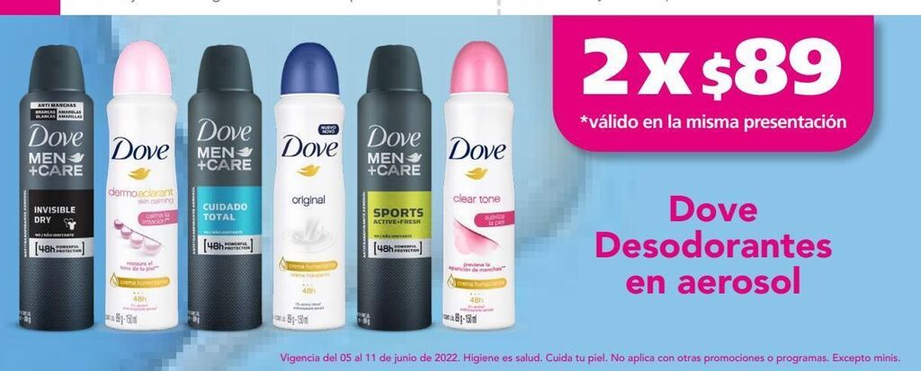 Farmacia San Pablo Dove desodorante en aerosol oferta