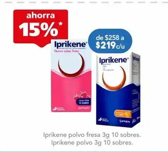 Farmacia San Pablo Iprikene polvo fresa 3g 10 sobres. oferta