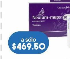 Nexium mups 14 tabletas caja