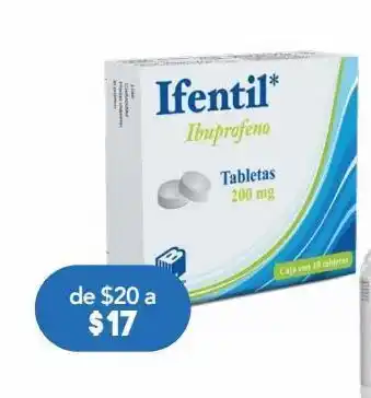 Farmacia San Pablo Ifentil ibuprofeno 200mg 10 tabletas oferta