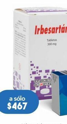 Farmacia San Pablo Ultra irbesartán 300mg 28 tabletas oferta