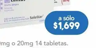 Lantus solostar solución 3.64mg 5 cartuchos 3ml.