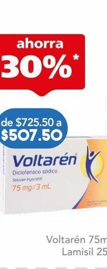 Farmacia San Pablo Voltarén 75mg/3ml 5 ampolletas. oferta