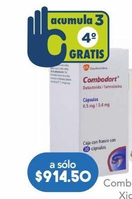 Combodart 0.5mg/0.4mg 30 cápsulas
