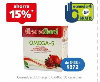 Farmacia San Pablo Granagard omega 5 0.640g 30 cápsulas. oferta