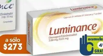 Farmacia San Pablo Luminance 2.00/0.03mg 28 tabletas oferta