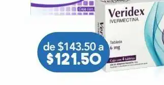 Veridex ivermectina 6mg 4 tabletas