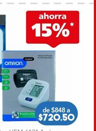 Farmacia San Pablo Omron baumanómetro hem-7120 2 piezas. oferta