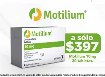 Farmacia San Pablo Motilium 10mg 30 tabletas. oferta