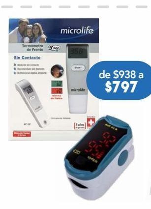 Farmacia San Pablo Microlife termómetro sin contacto 1 pieza. oferta