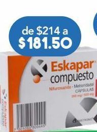 Farmacia San Pablo Eskapar compuesto 200/600mg 20 cápsulas. oferta