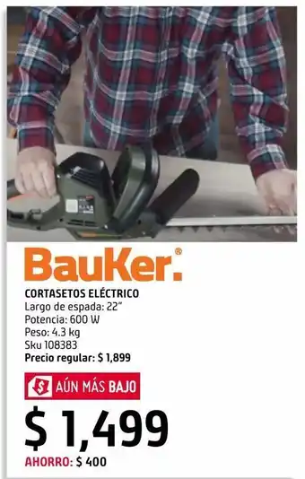 Sodimac Homecenter Cortasetos eléctrico 600 w oferta