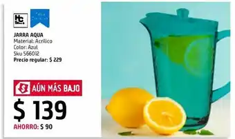 Jarra acrílico 27cm aqua