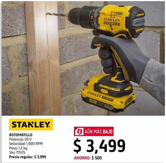 Sodimac Homecenter Rotomatillo v20 ion litio sin carbones stanley fatmax oferta