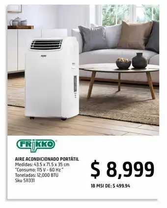 Sodimac Homecenter Aire acondicionado portátil solo frío 12,000 btu 131c oferta