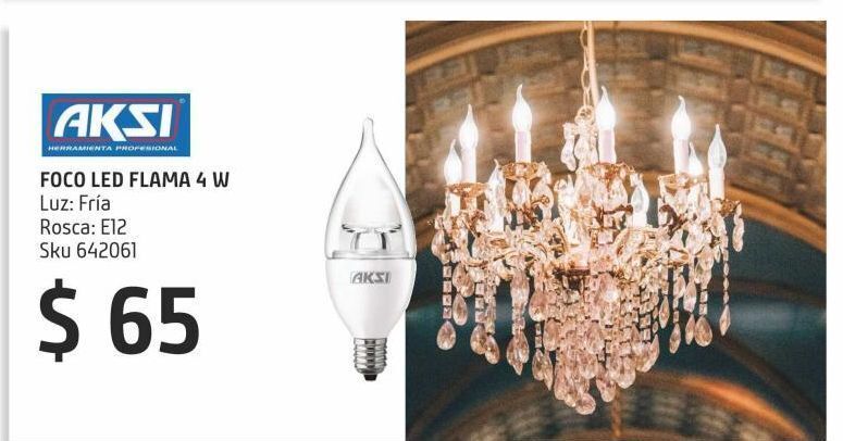 Sodimac Homecenter Foco led flama e12 4w luz fria oferta