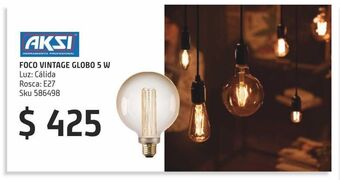 Sodimac Homecenter Foco vintage tornado globo 5w dimeable oferta