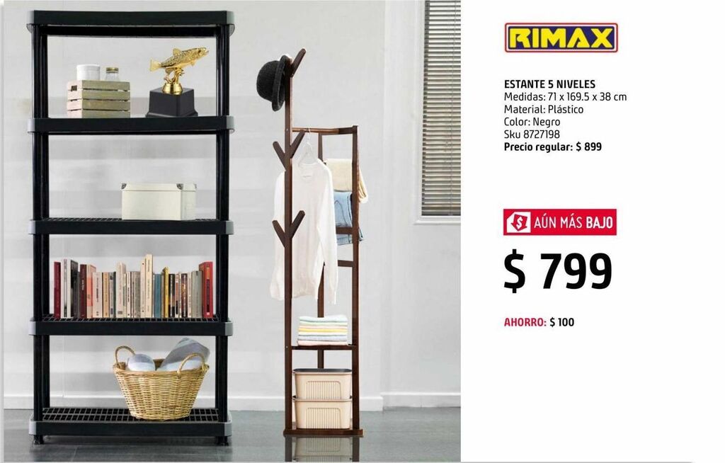 Sodimac Homecenter Estante negro oferta