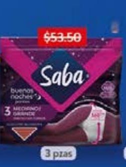 Panties saba buenas noches flujo súper abundante talla chica mediana 3 pzas oferta en Walmart Panties saba buenas noches flujo súper abundante talla chica mediana 3 pzas oferta en Walmart