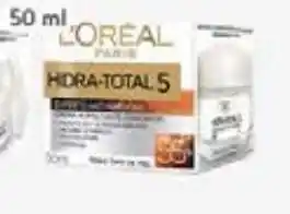 Crema facial l'oréal paris cuidado de día hidra total 5 anti-arrugas 55+ 50 ml