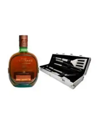 La Europea Kit whisky buchanan's special reserve 18 años - 750 ml (personaliza tu botella) + kit parrillero oferta