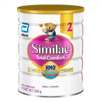 Fórmula similac total comfort 2 de 1 a 3 años lata 820 gr