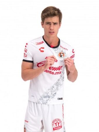 Calzzapato Charly 5 018721 xolos caballero 20/21 blanco jersey visita xs-xxxl oferta