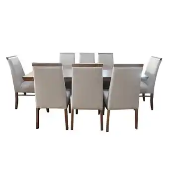 Mueblería Villarreal Comedor 8 sillas color oferta