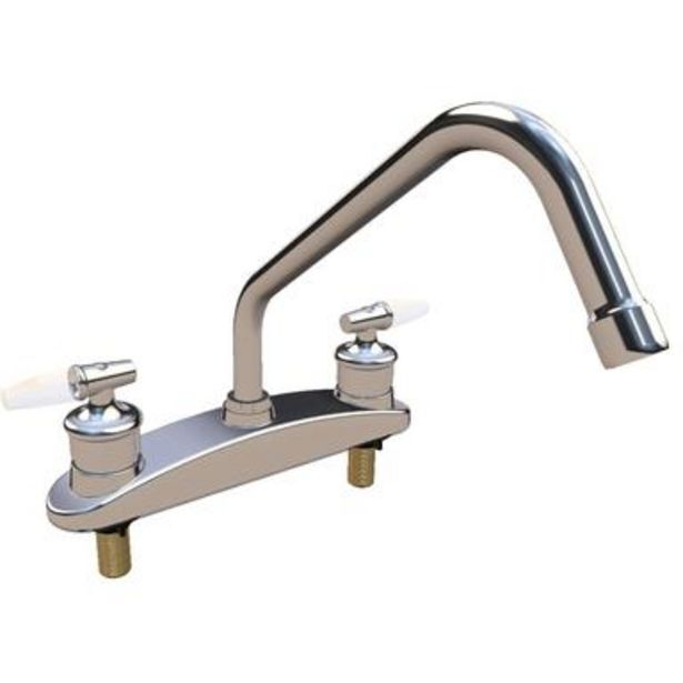 Kuroda Mezcladora clásica vertical para fregadero cromo 8" oferta