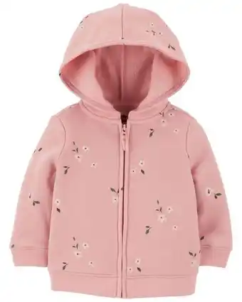 Carter's Sudadera con capucha de tela polar floral oshkosh b'gosh oferta