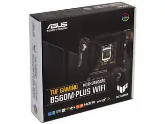 T. madre asus tuf gaming b560m-plus wifi, chipset intel b560, soporta: intel 10ma y 11va generación de socket 1200, memoria: 