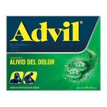 Advil fast-gel 200mg 10 caps