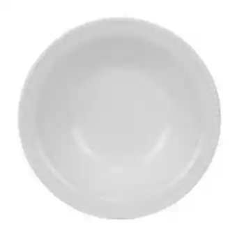 Plato hondo 500 ml perla blanco corona