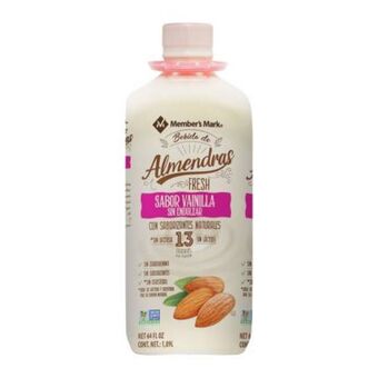 Bebida de almendras sabor vainilla member's mark 1.89 l