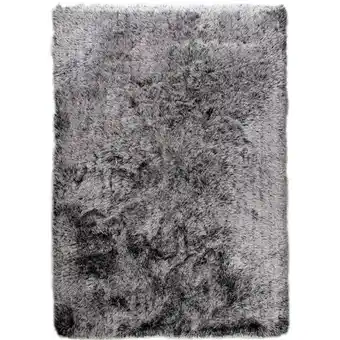 Tapete decorativo shaggy austin blanco negro 2.30 x 1.60